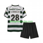 Sporting Clube de Portugal Cristiano Ronaldo 28 2001-2003 Dres Retro Dječji Domaći Kratkih Rukava Sporting Clube de Portugal Cristiano Ronaldo 28 2001-2003 Dres Retro Dječji Domaći Kratkih Rukava